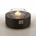 Propane Fire Pit Table Built for Year-Round Gatherings, Wind Guard Protection, Electronic Ignition, Waterproof Cover