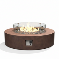 Propane Fire Pit Table Built for Year-Round Gatherings, Wind Guard Protection, Electronic Ignition, Waterproof Cover